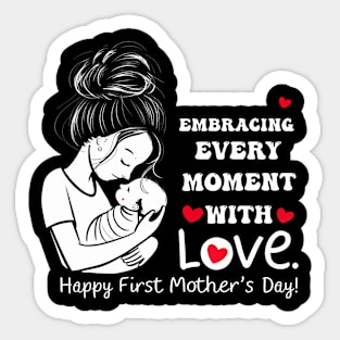 New Mother Happy First Mother'S Day Sticker